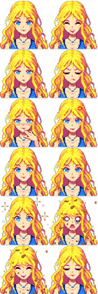 Stardew Valley Fan art Anime, Anime, blue, game png | PNGEgg