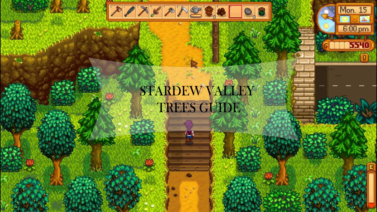 Stardew oak trees empty spage