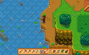 Stardew valley East south of the mine entrance