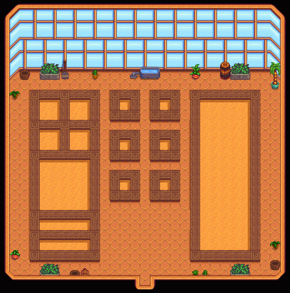 best stardew valley sprinkler layout greenhouse