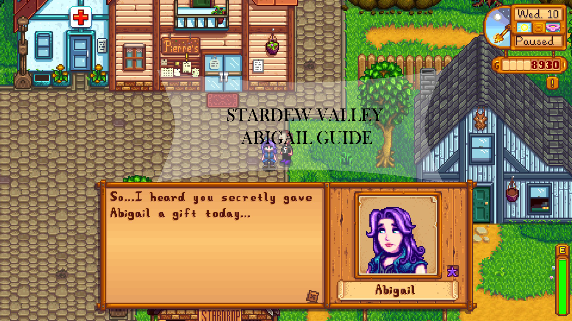 Gift Chart Stardew Valley