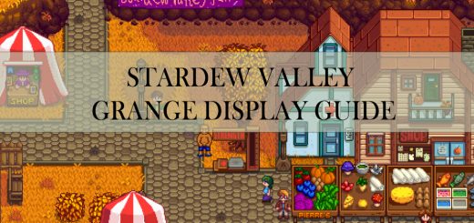 stardew valley grange display guide